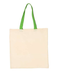 Economical Tote with Contrast-Color Handles