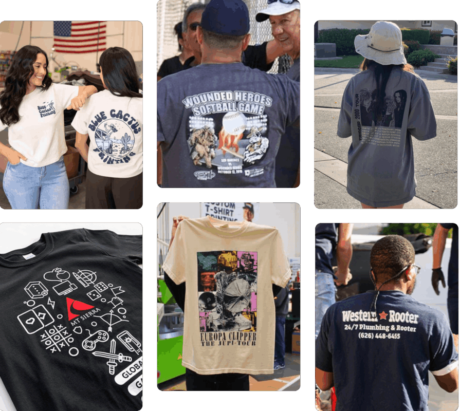 blue cactus printing website banner photo