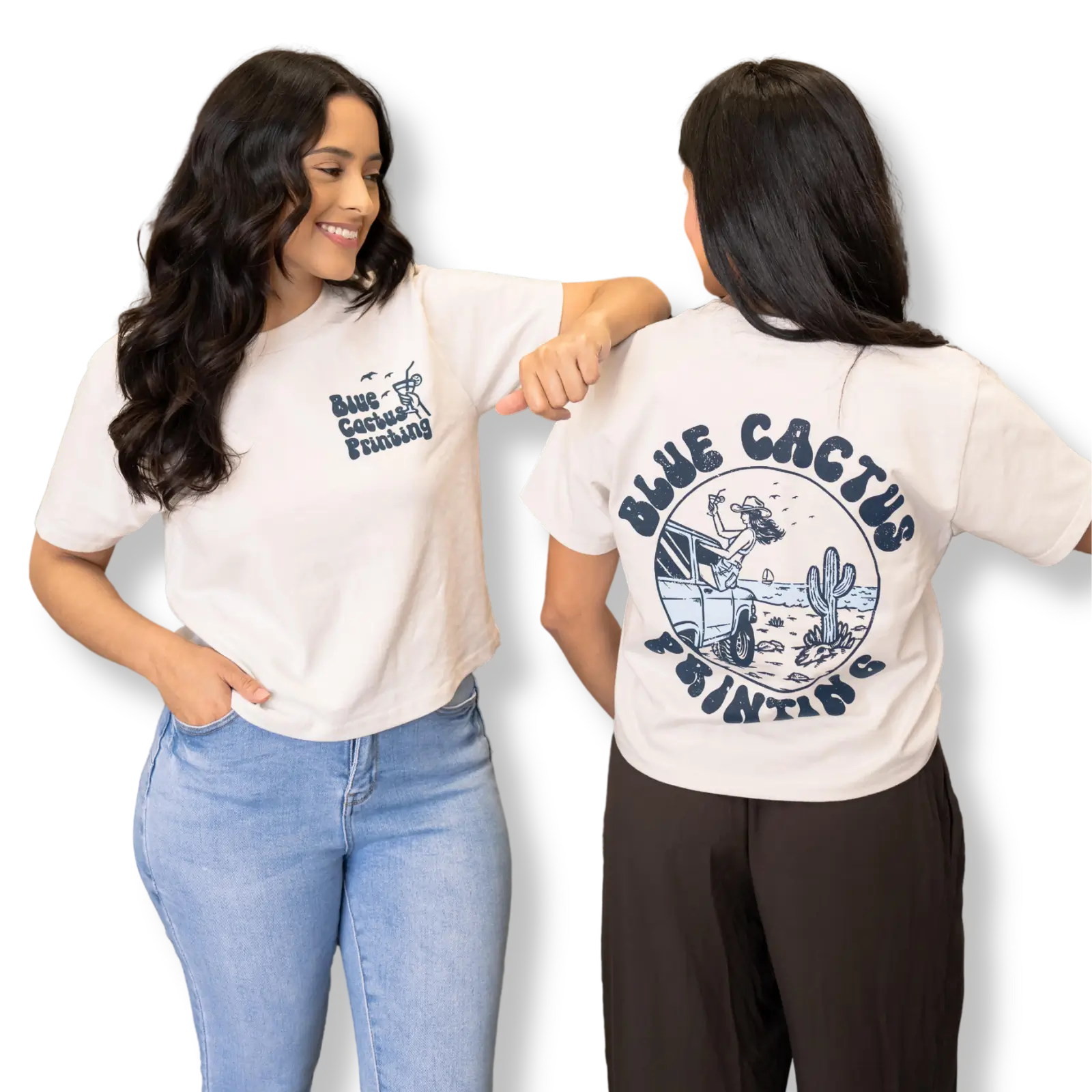 blue cactus printing custom t shirt printing near me