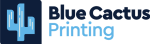 Blue Cactus Printing Full color logo - south el monte